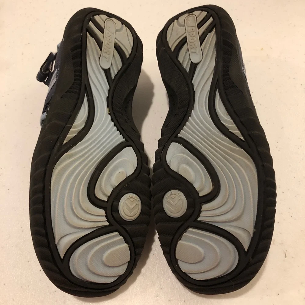 JSport by Jambu Bleeker All-Terrain Shoe Size 6.  Navy and light blue. - Picture 7 of 8